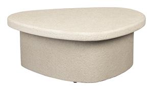 Dutchbone Organische Salontafel Veda Gerecycled marmer, 74 x 49cm - Beige