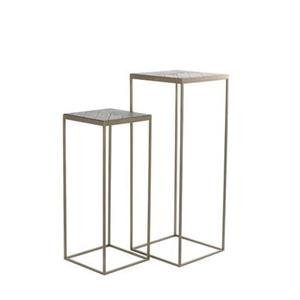 Light & Living Zuil Chisa - Hout|Antiek Brons - Set