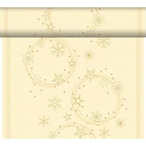 Duni 3-in-1 Xmas Star Shine Cream 40x480cm