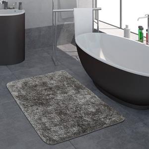 Badematte Sierra 815 Paco Home, Höhe 29 mm, rutschhemmend beschichtet, fußbodenheizungsgeeignet, Polyester, rund, Badteppich, Uni Farben, besonders weich und flauschig