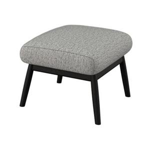 FLEXLUX Hocker Padova Voetenbank/poef voor oorfauteuil, zwarte poten