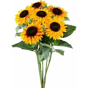 Creativ green Kunstbloem Zonnebloem (set, 6 stuks)
