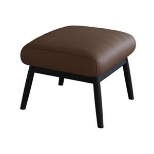 FLEXLUX Hocker Padova Voetenbank/poef voor oorfauteuil, eiken poten