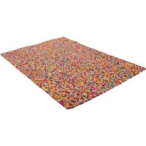 THEKO Wollen kleed Felty 2.2 Viltbolletjes-vloerkleed, zuivere wol, met de hand gemaakt