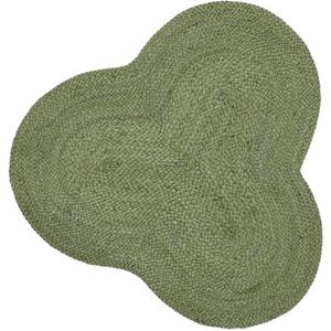 Teppich Alia Juteteppich, carpetfine, wolkenförmig, Höhe: 10 mm, handgewebt aus Jute, Naturteppich, Sonderform blau, Boho Style, uni
