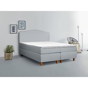 INOSIGN Boxspringbett Jalma, Füße aus massiver Birke , Inkl. Topper