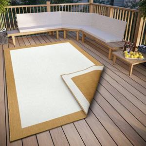 NORTHRUGS Teppich "Panama Wendeteppich", rechteckig, In-und Outdoor geeignet, Robust, Pflegeleicht, Flachgewebe