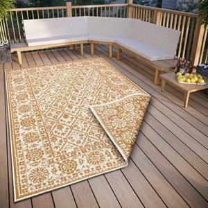 NORTHRUGS Teppich "Curacao", rechteckig, In-und Outdoor geeignet, Robust, Pflegeleicht, Flachgewebe, Wendbar