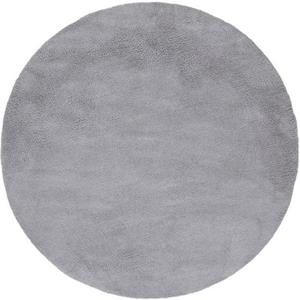carpetfine Teppich "Silky", rund, Shaggy, Langflor, uni, besonders weich, handarbeit