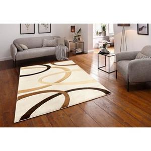 my home Teppich "Bill", rechteckig, mit handgearbeitetem Konturenschnitt, Kurzflor, elegant, 3D-Design