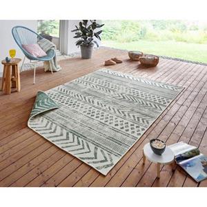 NORTHRUGS Teppich "BIRI Wendeteppich", rechteckig, In- und Outdoor geeignet, im Boho Stil, Flachgewebe