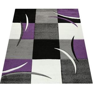 Paco Home Teppich "Diamond 665", rechteckig, Karo Muster, 3D-Design, auch als Läufer, Wohnzimmer, Schlafzimmer