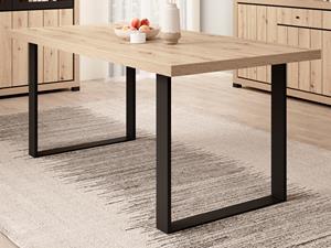 Mobistoxx Rechthoekige eettafel DIJONA 90x180 cm artisan eik
