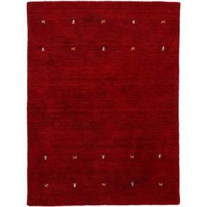 carpetfine Wollen kleed Gabbeh uni zuivere wol, met de hand geweven, gabbeh loom diermotief, ook als loper