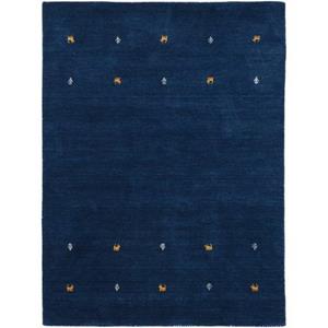 Carpetfine Wollen kleed Gabbeh uni zuivere wol, met de hand geweven, gabbeh loom diermotief, ook als loper