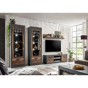 Home affaire Wandmeubel Brooklyn in een decoratieve frame-look (4 stuks)