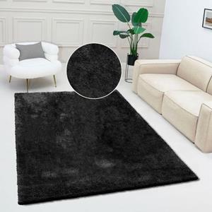 Bruno Banani Hochflor-Teppich "Dana Teppich", rechteckig, uni, weich, Mikrofaser Teppiche, Wohnzimmer, Schlafzimmer, Esszimmer