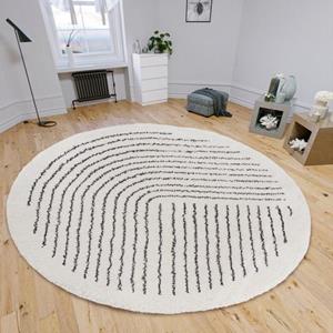 HANSE Home Hochflor-Teppich "Dion", rund, Hochflor, Shaggy, pflegeleicht, flauschig, weich