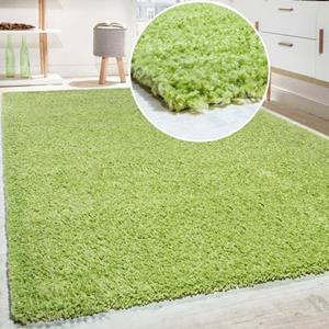 Paco Home Hochflor-Teppich "Sky 250", rechteckig, gewebt, Uni-Farben, intensive Farbbrillanz, auch als Läufer erhältlich
