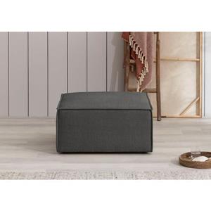 Home affaire Hocker Sherwood Vierkante poef/voetenbank, ideale als aanvulling op de "SHERWOOD" love seat
