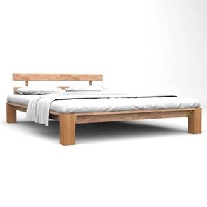 vidaXL Bett Massivholzbett Eiche 160x200 cm