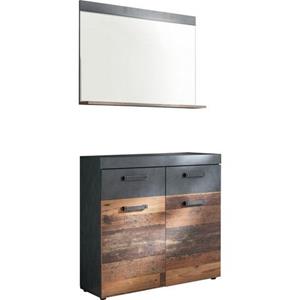 INOSIGN trendteam Halmeubelset Indy moderne industriële stijl (set, 2 stuks)