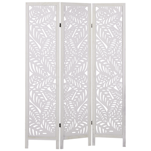 BELIANI Kamerscherm driedelig wit 170 x 122 cm MELAGO