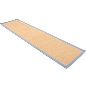 Carpetfine Loper Sisal met gekleurd randdessin, antislip achterzijde