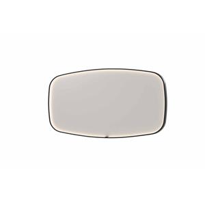 INK SP31 spiegel - 160x4x80cm contour in stalen kader incl dir LED - verwarming - color changing - dimbaar en schakelaar - geborsteld metal black 8409885