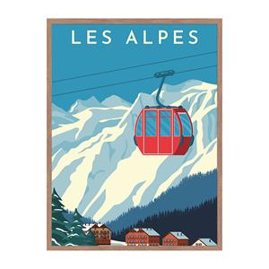 Rivièra Maison Wall Art Les Alpes 60x80