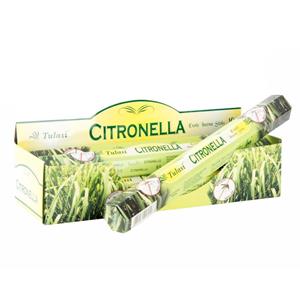 Citronella geursticks - 4x - 25 cm - citrusgeur -