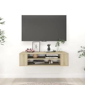 VidaXL Tv-hangmeubel 100x30x26,5 cm spaanplaat sonoma eikenkleurig