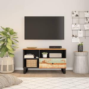 VidaXL Tv-meubel 80x33x46 cm massief hergebruikt hout en bewerkt hout