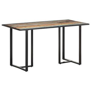 VidaXL Eettafel 140 cm massief gerecycled hout