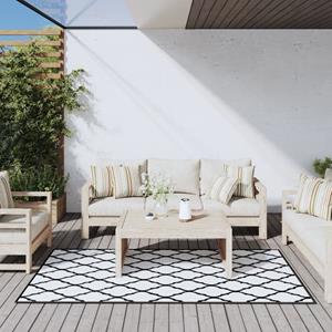 Vidaxl - Outdoor-Teppich Grau und Weiß 100x200 cm Beidseitig Nutzbar Grau