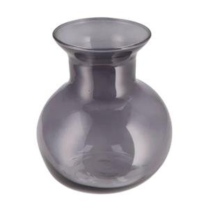 DK Design Bloemenvaas Mira - bol vaas model - smoke glas - D16 x H17 cm -