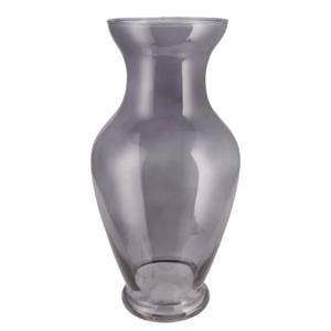 DK Design Bloemenvaas Mira - trompet vaas model - smoke glas - D18 x H37 cm -