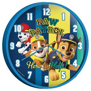 4kidsonly.eu Paw Patrol Wandklok - Here to Help!