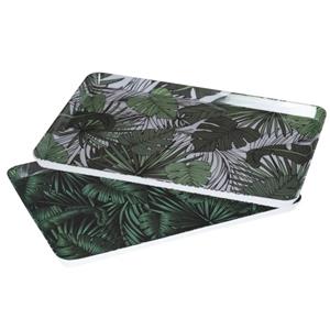 Secret de Gourmet Set 2x dienbladen/serveerbladen rechthoekig Jungle 30 x 22 cm -