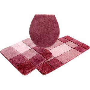 my home Badematte "Pia", Höhe 20 mm, rutschhemmend beschichtet, strapazierfähig-fußbodenheizungsgeeignet-schnell trocknend, Badteppich, karierte Badematten, rechteckig, rund & 