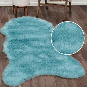Home affaire Fellteppich "Valeria", fellförmig, 60 mm Höhe, Kunstfell Teppich rund, besonders weich und flauschig, fußbodenheizungsgeeignet, pflegeleicht, ideale Teppiche f&uum