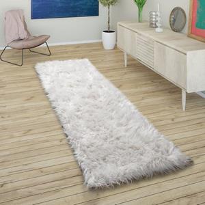 Hochflor-Läufer Playa 960, Paco Home, rechteckig, Höhe: 64 mm, Läufer, Kunstfell, Flokati-Optik, weich und flauschig, Uni-Farben
