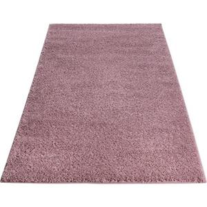Home affaire Hochflor-Teppich "Viva", rechteckig, Uni Farben, einfarbig, besonders weich und kuschelig