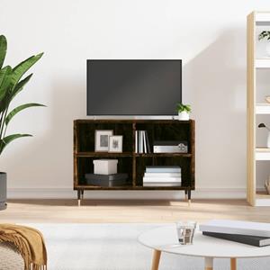 VidaXL Tv-meubel 69,5x30x50 cm bewerkt hout gerookt eikenkleurig