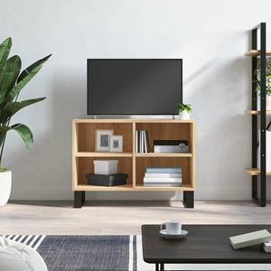 VidaXL Tv-meubel 69,5x30x50 cm bewerkt hout sonoma eikenkleurig