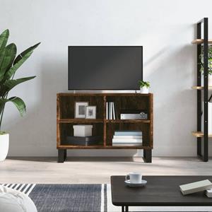 VidaXL Tv-meubel 69,5x30x50 cm bewerkt hout gerookt eikenkleurig