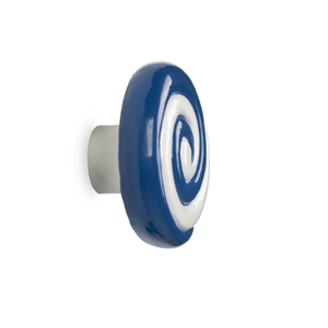 Bitten Candy Swirl wandhaak-Blauw