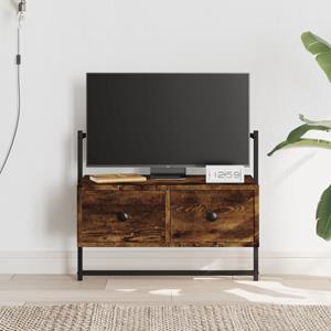 VidaXL Tv-meubel wandgemonteerd 60,5x30x51 cm hout gerookt eikenkleur