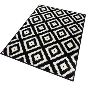 Teppich Raute, HANSE Home, rechteckig, Höhe: 9 mm, Kurzflor, Skandi, Raute, Modern, Wohnzimmer, Schlafzimmer, Flur
