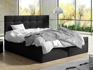 Mobistoxx Boxspring LANDA 140x200 cm zwart